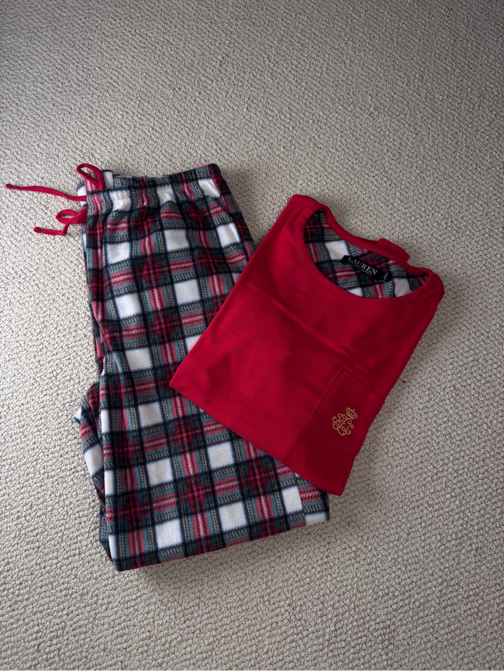 Red Plaid women’s Pajama Set - Ralph Lauren